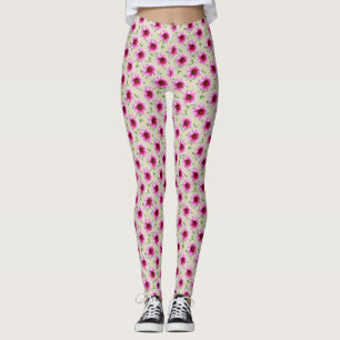 Leggings Jardin rose doux Motif