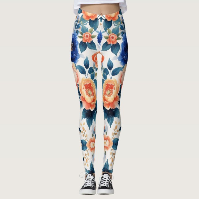 Leggings Jardin Royal Llow Floral Design (Devant)