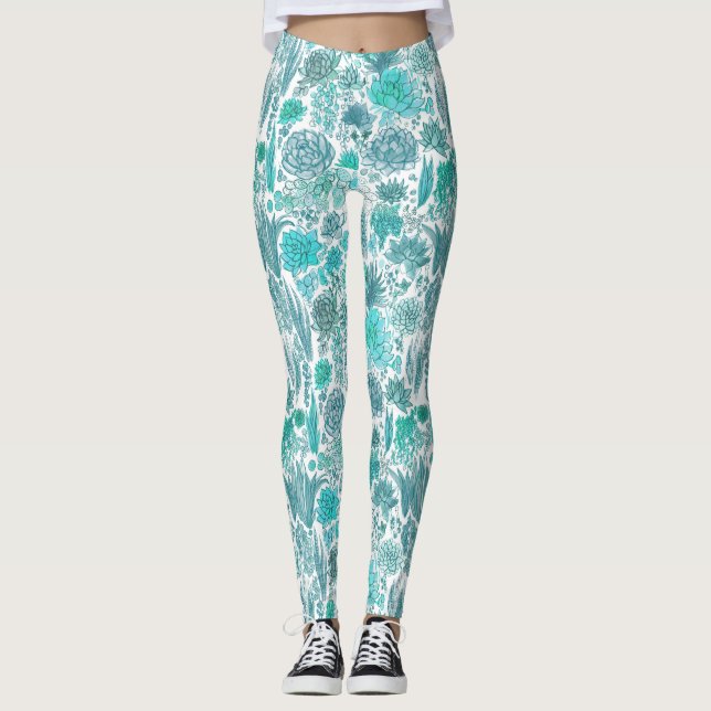 Leggings Jardin succulent (Devant)