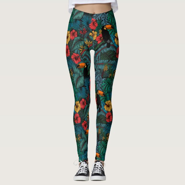 Leggings Jardin toucan (Devant)