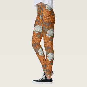 Leggings Jardinières Artistiques Fleur de Gardenia Exercice