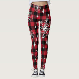 Leggings Jardins de Noël et couleuvres de Snowflakes