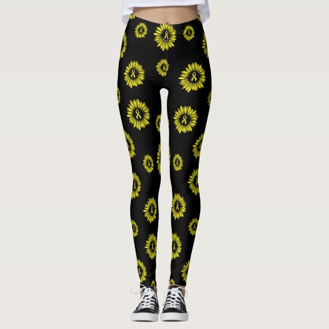 Leggings Jaune Daisy...Endometriose (Devant)