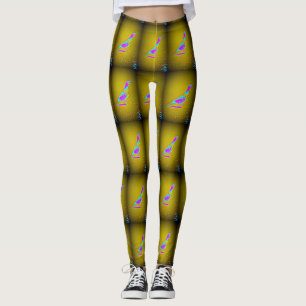 Leggings jaune de la caille du désert