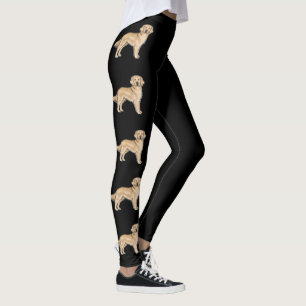Leggings Jaune Golden Retriever mignon Chiens de dessin noi