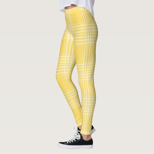 Leggings Jaune Jaune aux jambes des femmes (Gauche)