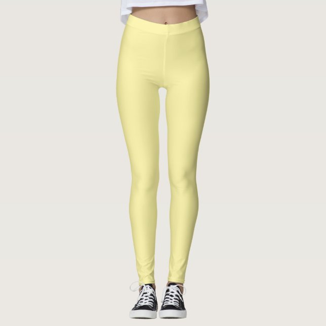 Leggings Jaune pâle (Devant)