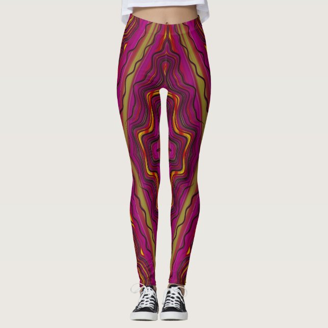 Leggings ~ jaune rose ~ Original (Devant)