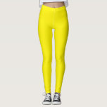 Leggings Jaune simple solide<br><div class="desc">Jambes solides simples et jaunes</div>