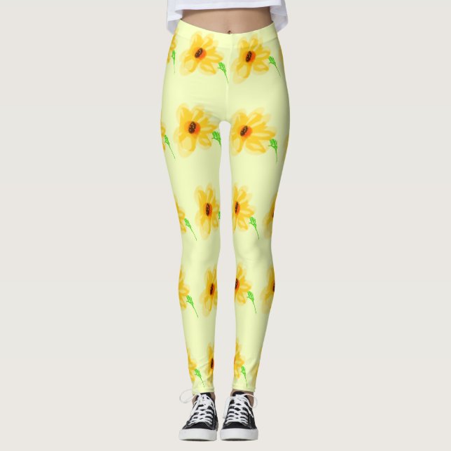 Leggings Jaunes de beurre (Devant)
