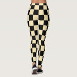 Leggings Jaunes Noirs<br><div class="desc">Leggings de chèques plaqués noir et jaune - conception MIGNED</div>