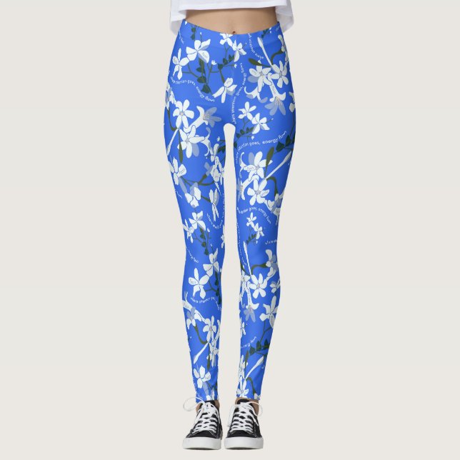 LEGGINGS JAZMIN SE CONCENTRE SUR LE CERULEAN SOMBRE (Devant)