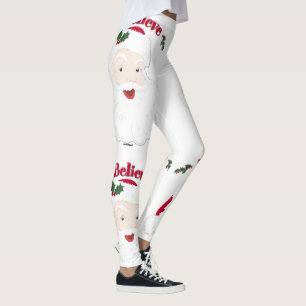 Leggings Je crois Vintage Père Noël
