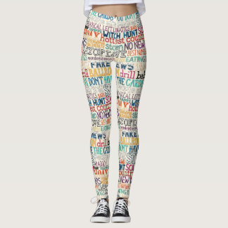 Leggings Je déteste la stupidité de toute la typographie