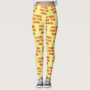 Leggings Je suis ici pour le BOOS (Version rouge)
