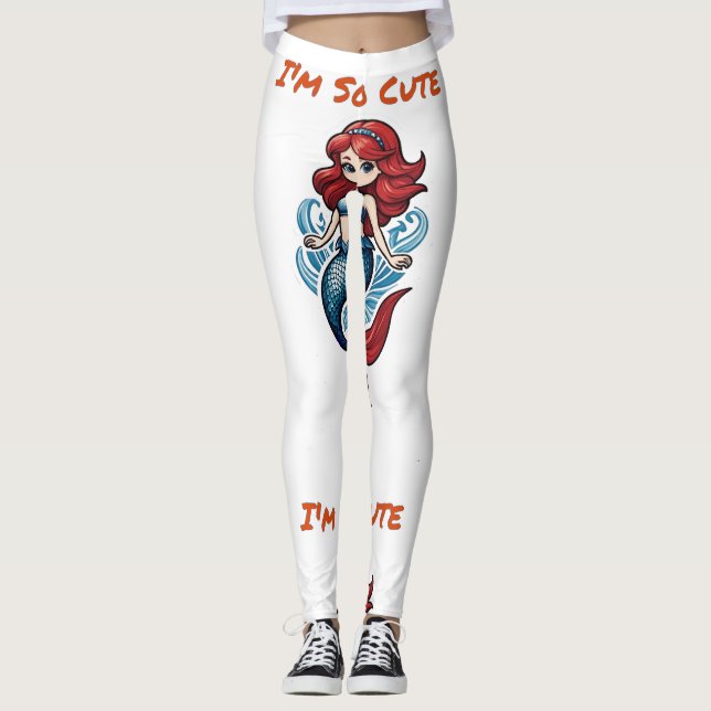 Leggings Je suis tellement mignonne Mermaid Thunder_Cove (Devant)