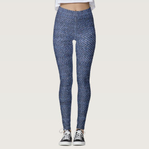 Leggings Jeans bleus frais modernes de denim modelés