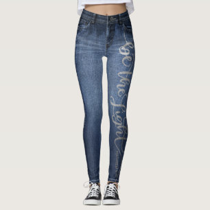 Leggings Jeans  Soyez Les Légères Imprimantes Tout-En-Des