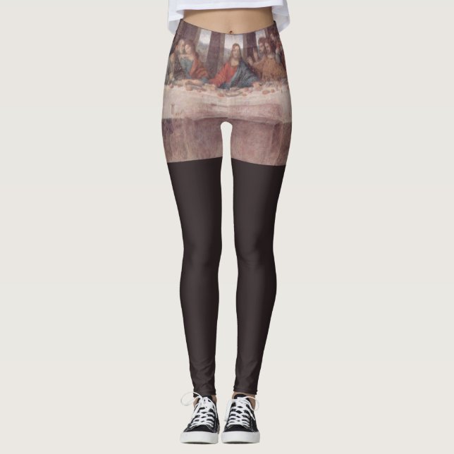 Leggings Jésus "Yeshua" La Dernière Cène, Léonard de Vinci (Devant)