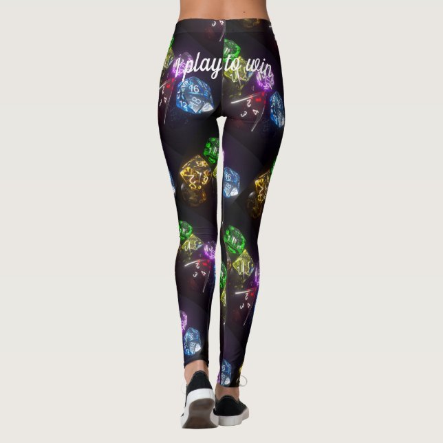 Leggings Jeu de Convention Dice Confortable "jouer pour gag (Dos)