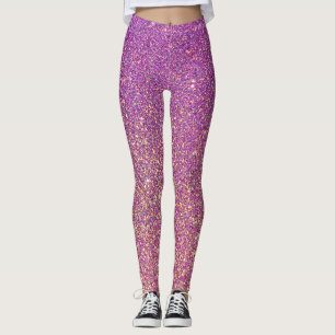 Leggings Jeu de pattes roses pourpres