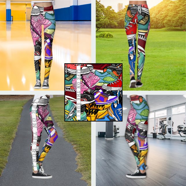 Leggings Jogger Coureur Bold Pop Art (Créateur téléchargé)