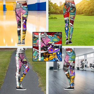 Leggings Jogger du coureur d'art pop gras