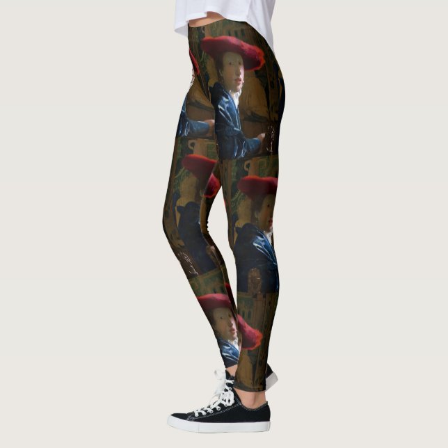 Leggings Johannes Vermeer - Fille avec un Casquette rouge (Gauche)