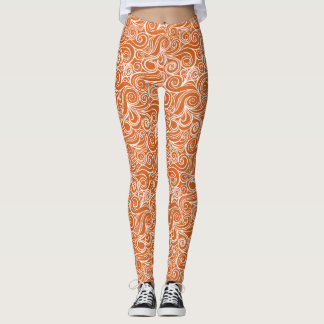 Leggings joie d'eau blanc orange