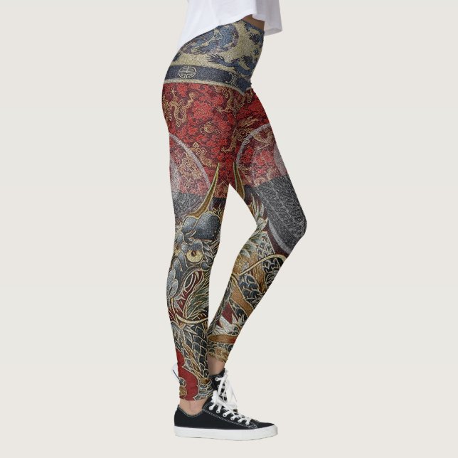 Leggings Joint en soie royal de dragon (Droite)
