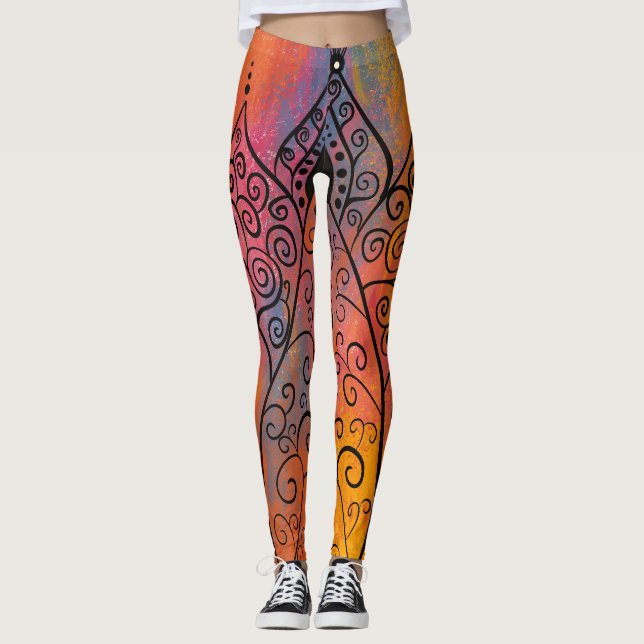 Leggings Joli Art Floral (Devant)