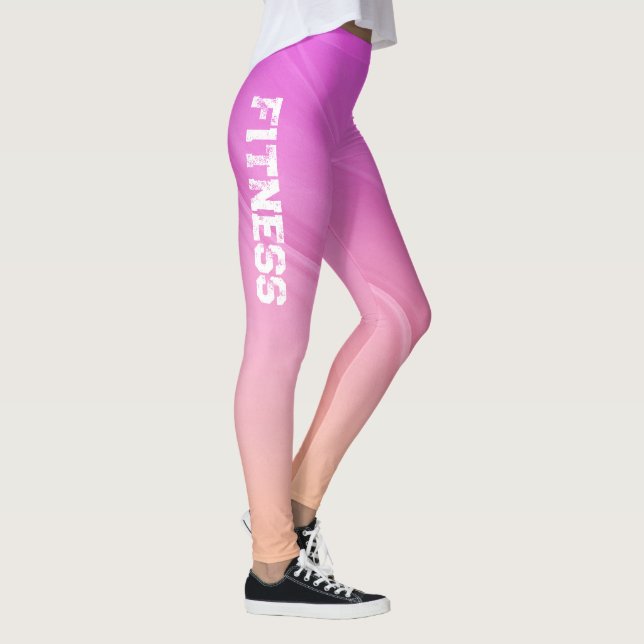 Leggings Joli dégradé rose et orange (Droite)