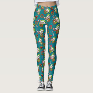 Leggings Joli elfe de vacances avec des dessins décoratifs 