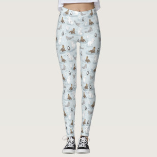 Leggings Joli et amusant hiver Ours polaire Motif Noël