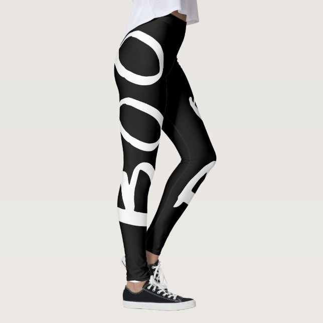 Leggings Joli Halloween noir et blanc Boite Script (Droite)