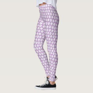 Leggings Joli Joli Pastel Motif à fleurs violettes