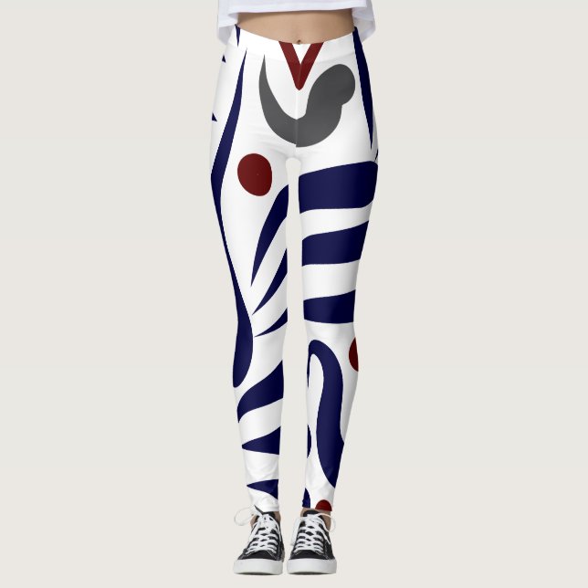 Leggings Joli motif abstrait (Devant)