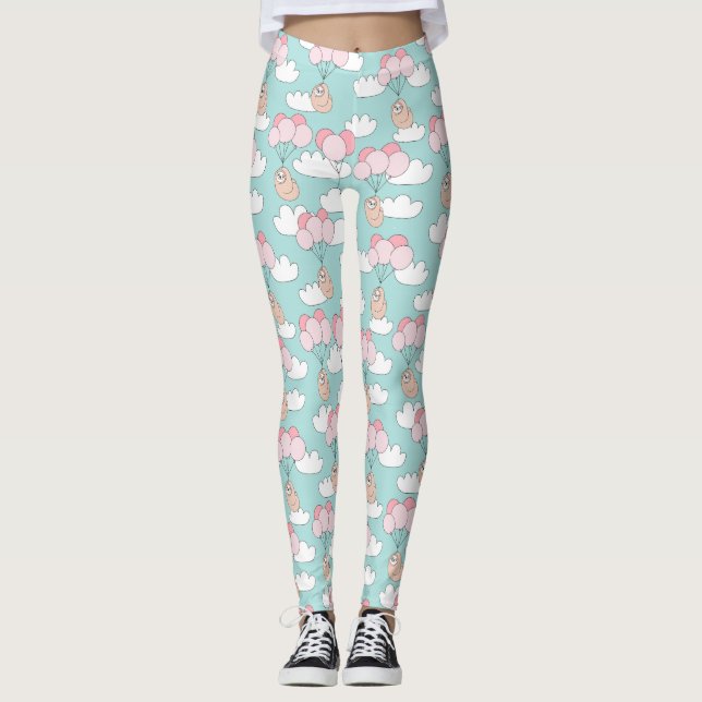 Leggings Joli Motif de fentes (Devant)