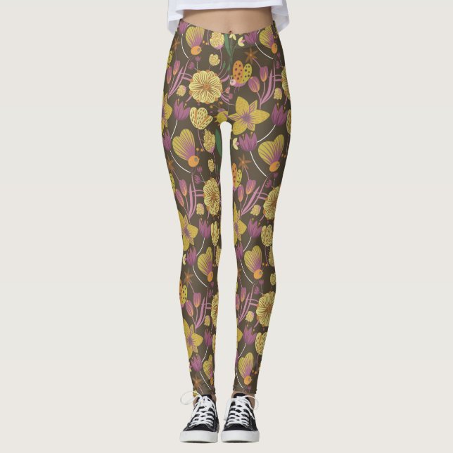 Leggings Joli motif floral (Devant)