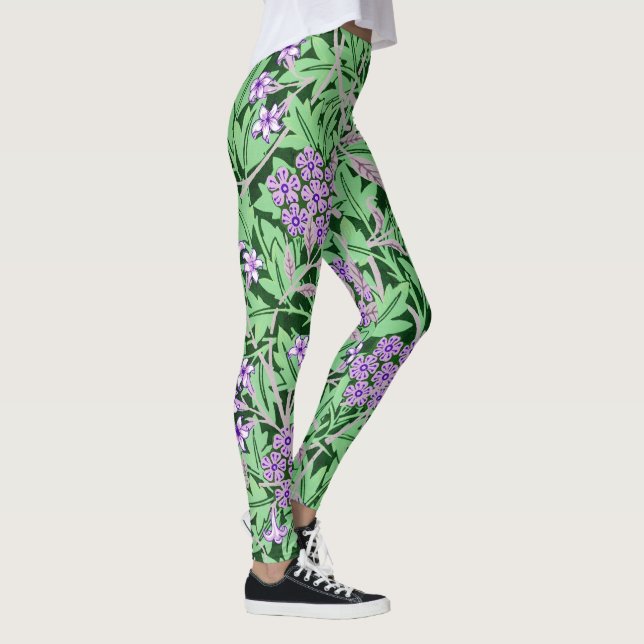 Leggings Joli motif floral pourpre (Droite)
