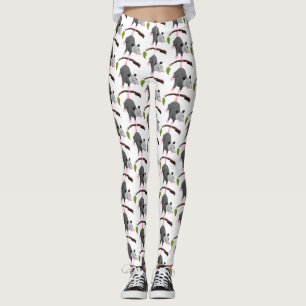 Leggings Joli opossum accroché à la branche dessin animé