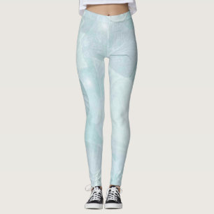 Leggings Joli Pastel Sous Les Coques Bleues De La Mer