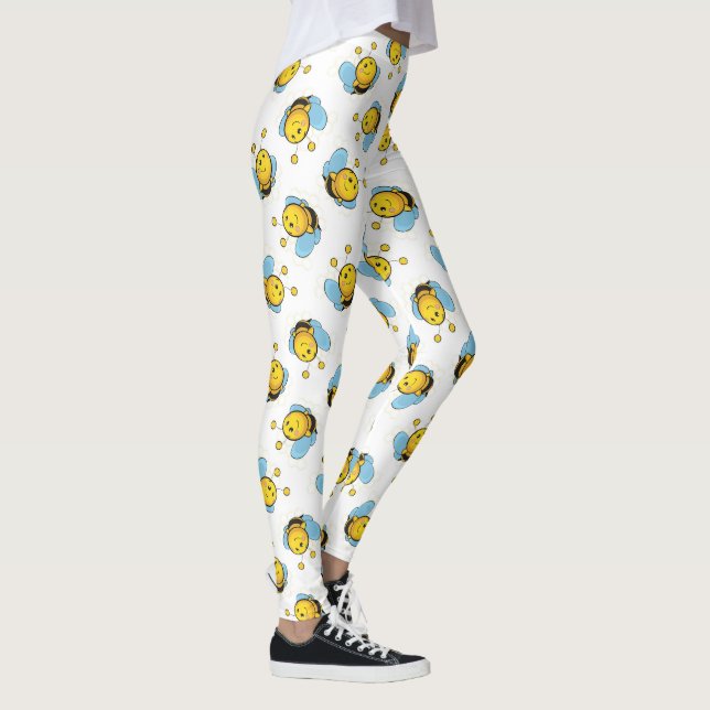 Leggings Jolie bumble motif blanc (Droite)