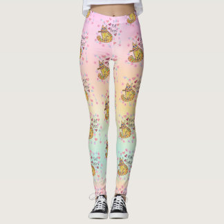 Leggings Jolie caricature sarcastique kitty hail Satan