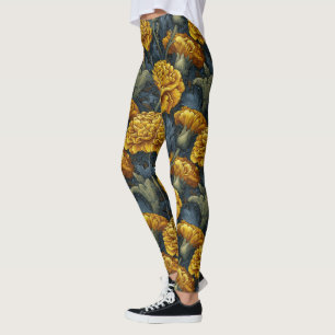 Leggings Jolie Exercice de musculation florale à l'œillet