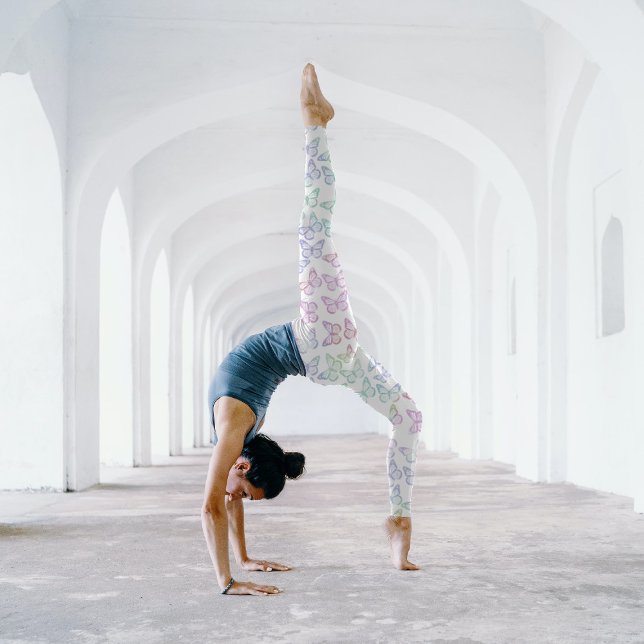 Leggings Jolie fille Pastel Butterfly Motif Été (Créateur téléchargé)