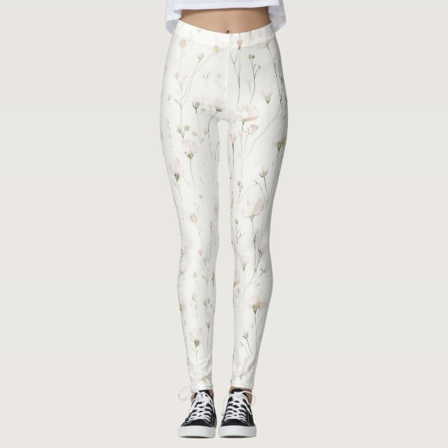 Leggings Jolie Florale Rose Blush (Devant)