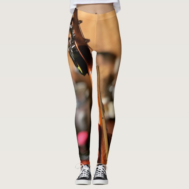 Leggings Jolie guitare acoustique (Devant)