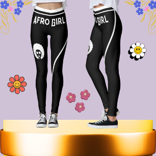 Leggings Jolie Noir & Blanc Gratté Stylé Femmes Africaines