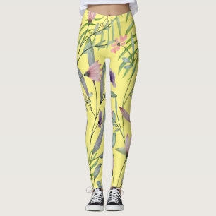 Leggings Jolie œuvre d'art botanique minimaliste au feuilla